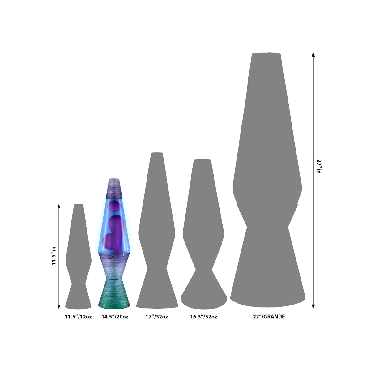 liquid motion lamp Ceramic Dip Size